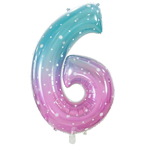 Number 6-space Gradient Color
