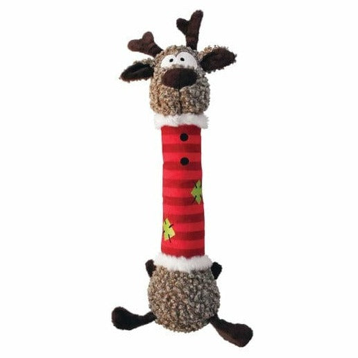 KONG Holiday Shakers Luvs Reindeer Dog Toy - Durable Chew Toy for Small & Medium Dogs - Perfect Christmas Gift for Pets - Fun Interactive Playtime Indoors & Outdoors