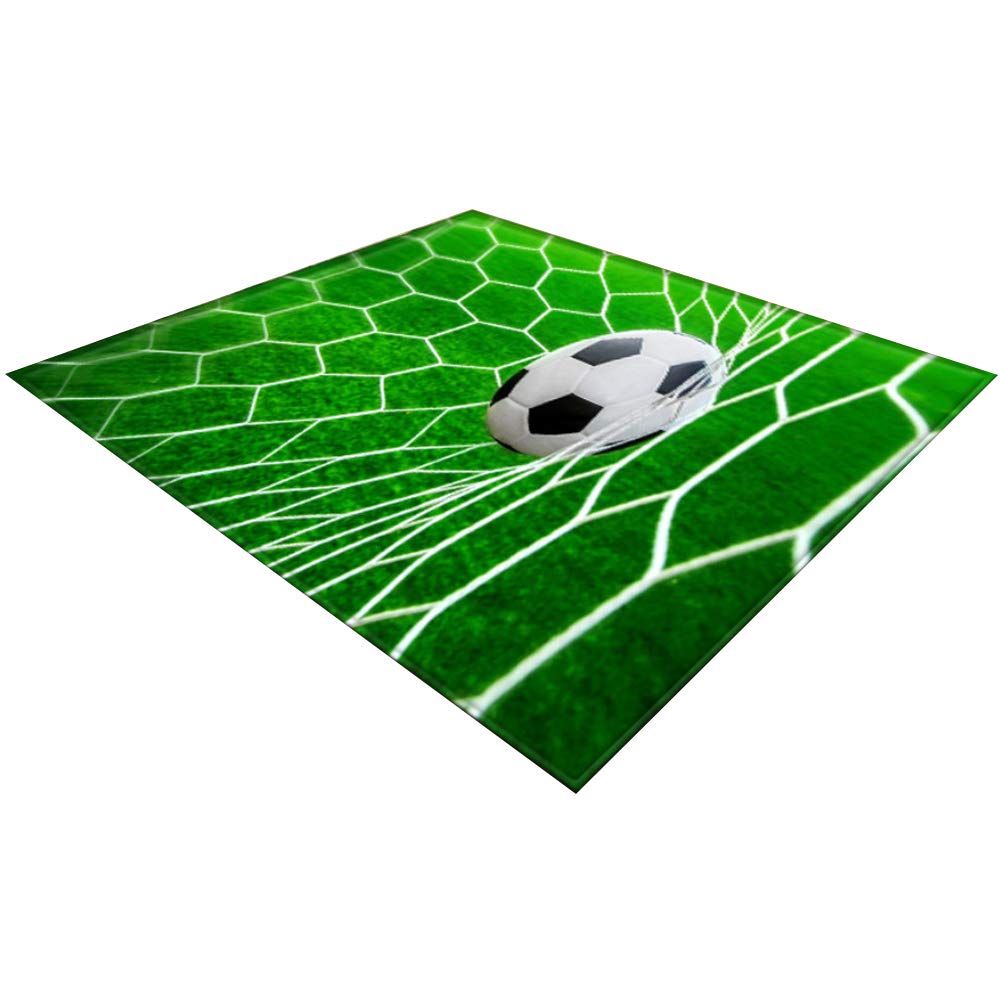 DOITOOL Non-Slip 3D Soccer Grassland Printed Bath Mat - 71