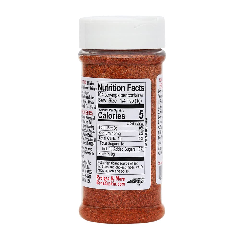 Bone Suckin' Sauce Poultry Rub Seasoning - 5.8oz (Pack of 12) - Perfect for Grilling Chicken, Turkey & BBQ - All Natural Spice Blend for Smokers, Roasting & Outdoor Cooking