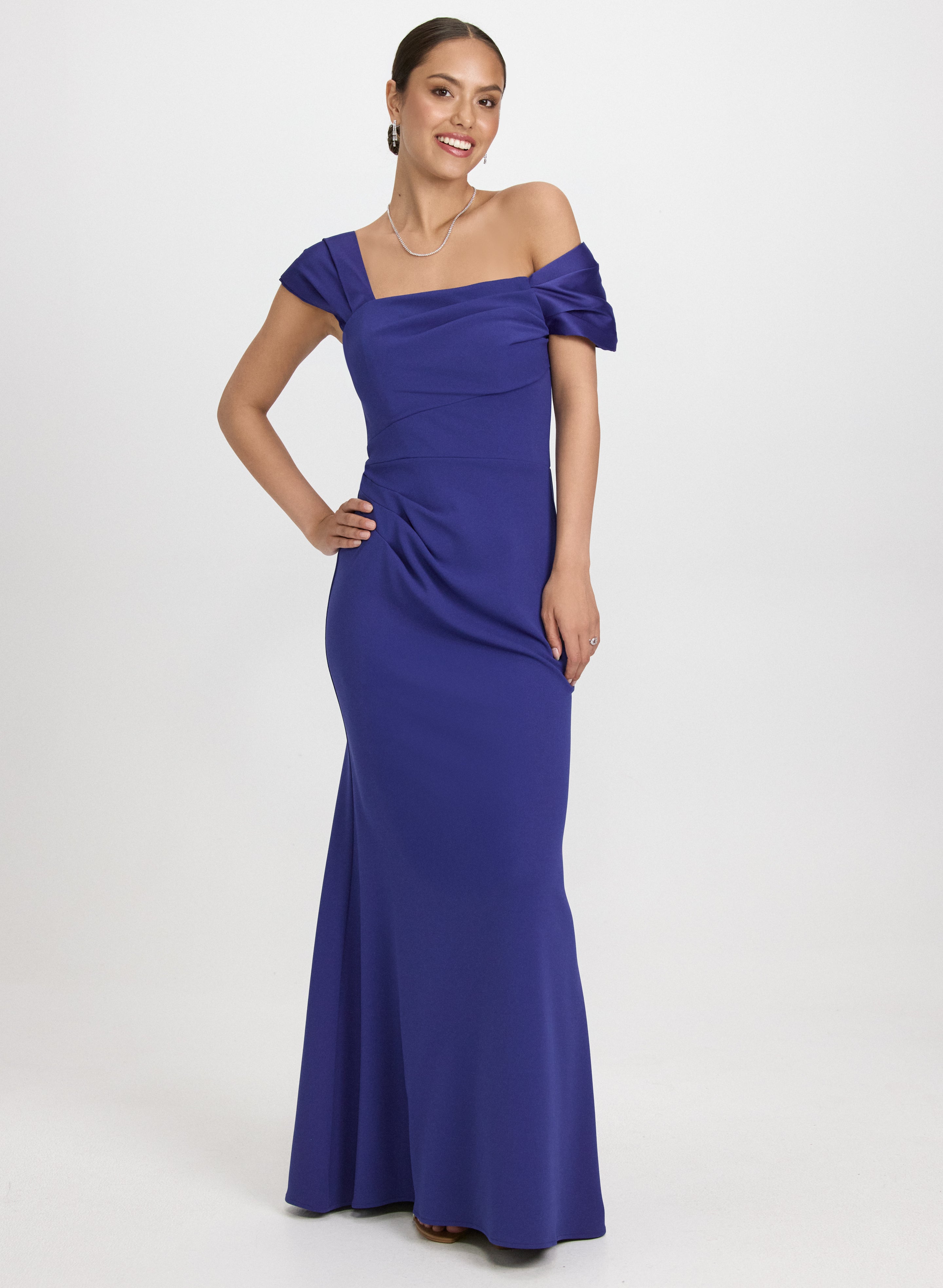 Elegant Asymmetrical Off-Shoulder Party Dress for Women - Perfect for Cocktail Parties, Date Nights & Special Occasions