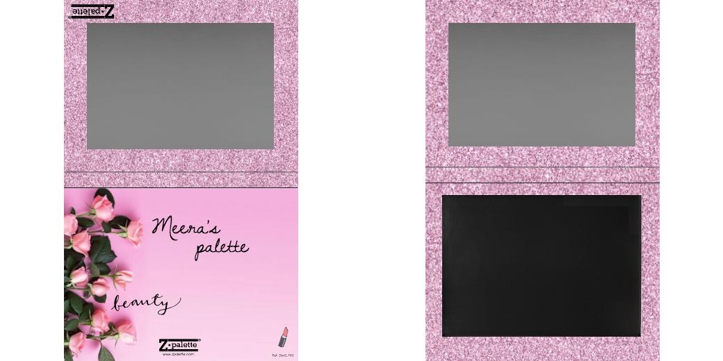 Custom Extra Large Magnetic Z Palette for Makeup - Perfect for Organizing Eyeshadows, Blushes & Cosmetics On-The-Go