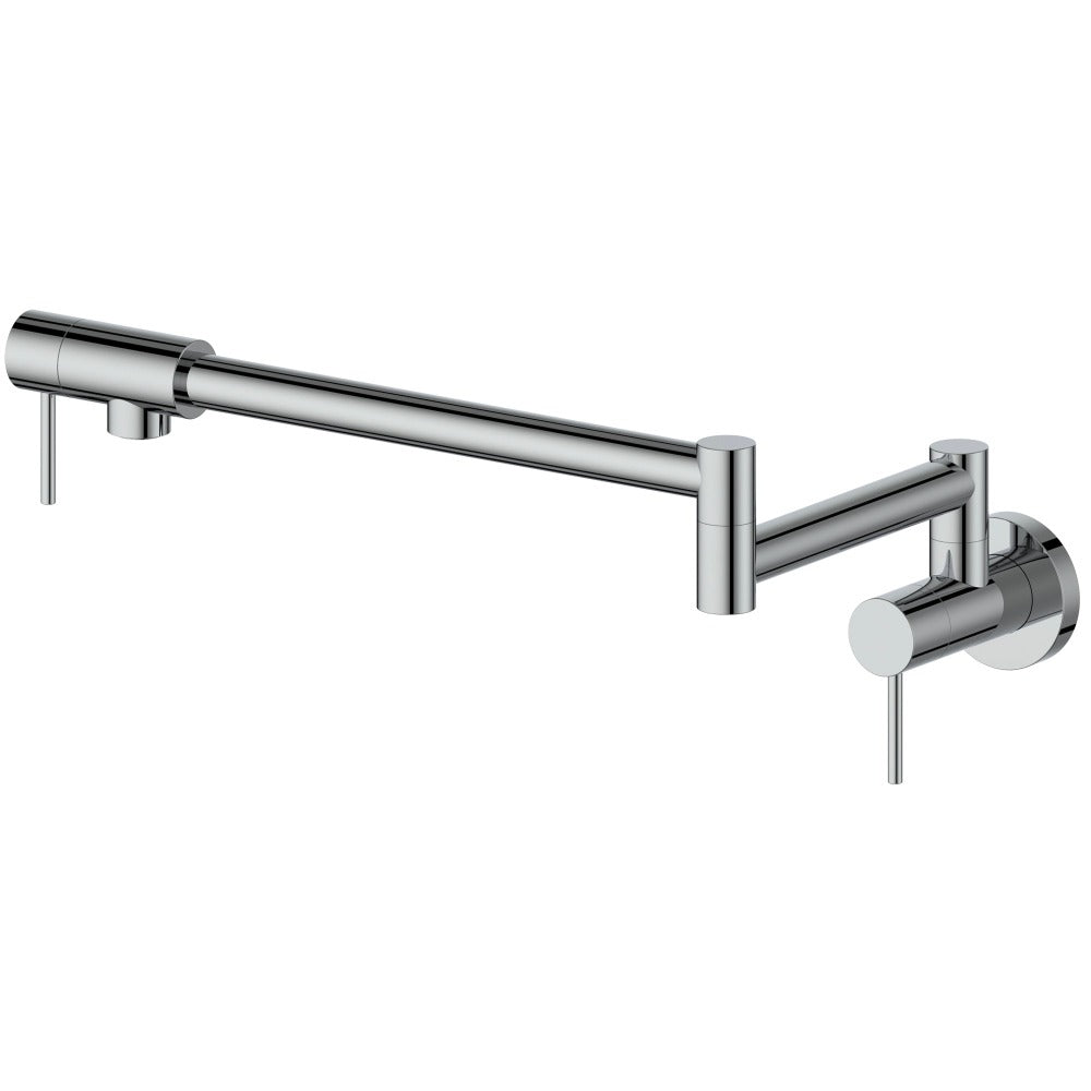 ZLINE Gemini Chrome Pot Filler Faucet (GEM FPF CH) - Perfect for Kitchen Sink, Stove, and Cooking Area Installation