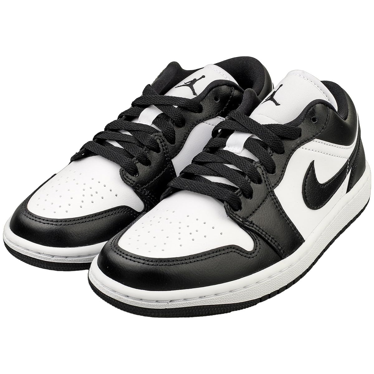 Women's Air Jordan 1 Low Sneakers - White/Black-White Basketball Shoes (DC0774 101) Size 11 - Casual Wear & Street Style Fashion