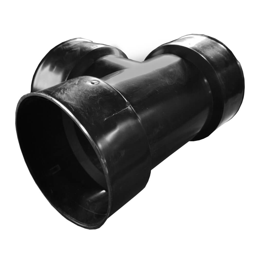 Armtec XFT0626 6x6x6 Inch Big 'O' Weeping Tile Snap Tee - Heavy Duty Drainage Pipe Fitting for Basement Waterproofing & French Drain Systems