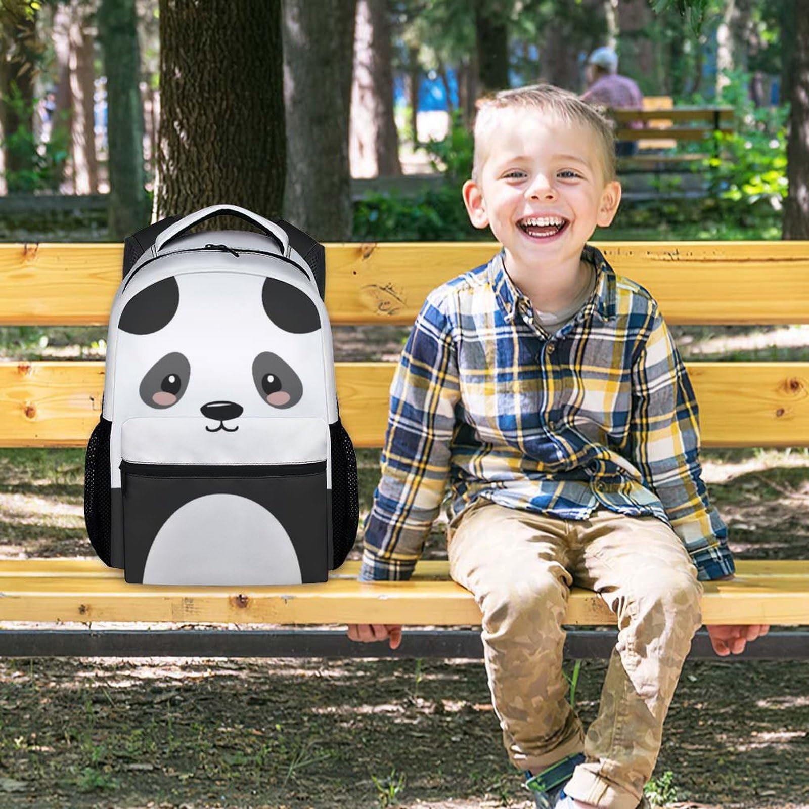 Cute Panda Backpack for Girls - 17 Inch Durable Kids School Backpack for Preschool, Elementary & Travel - Lightweight Bookbag for Daily Use, School Supplies & Outdoor Adventures