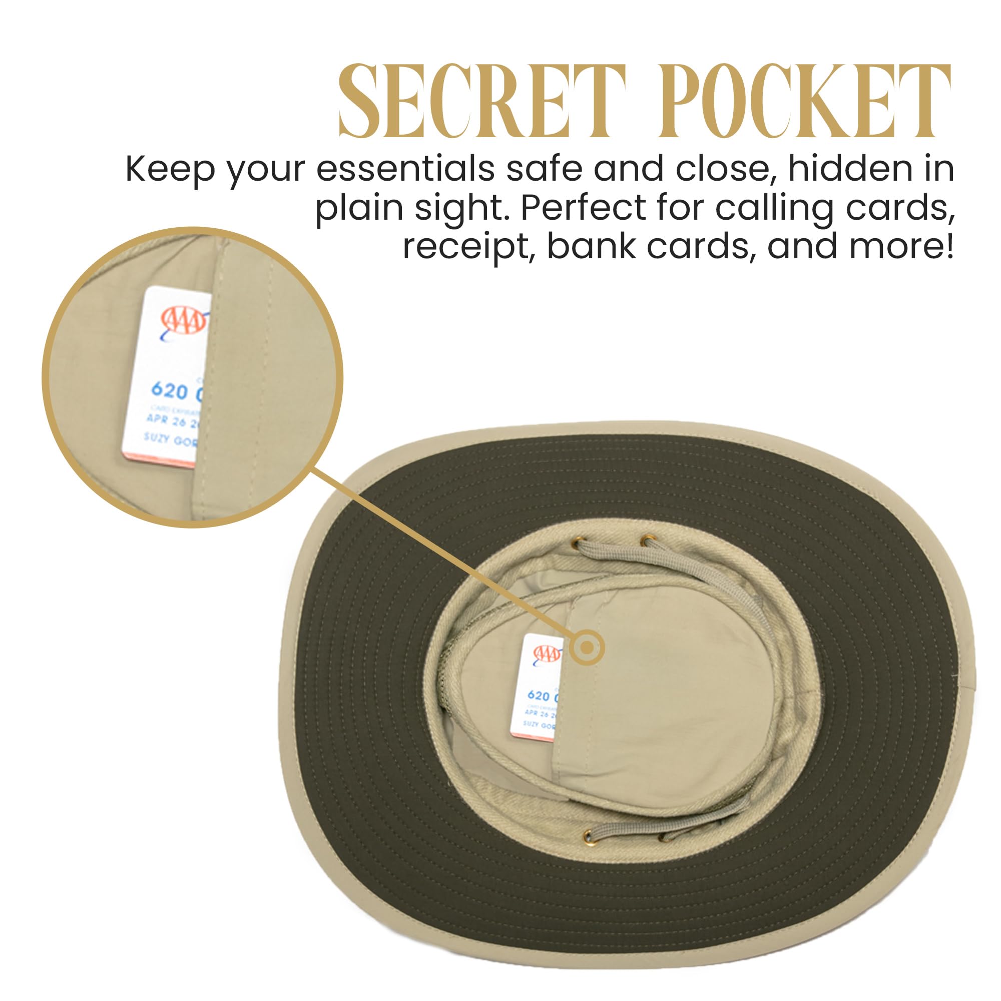 Henschel Camper Booney Hat - Water Resistant with Secret Pocket for Outdoor Adventures