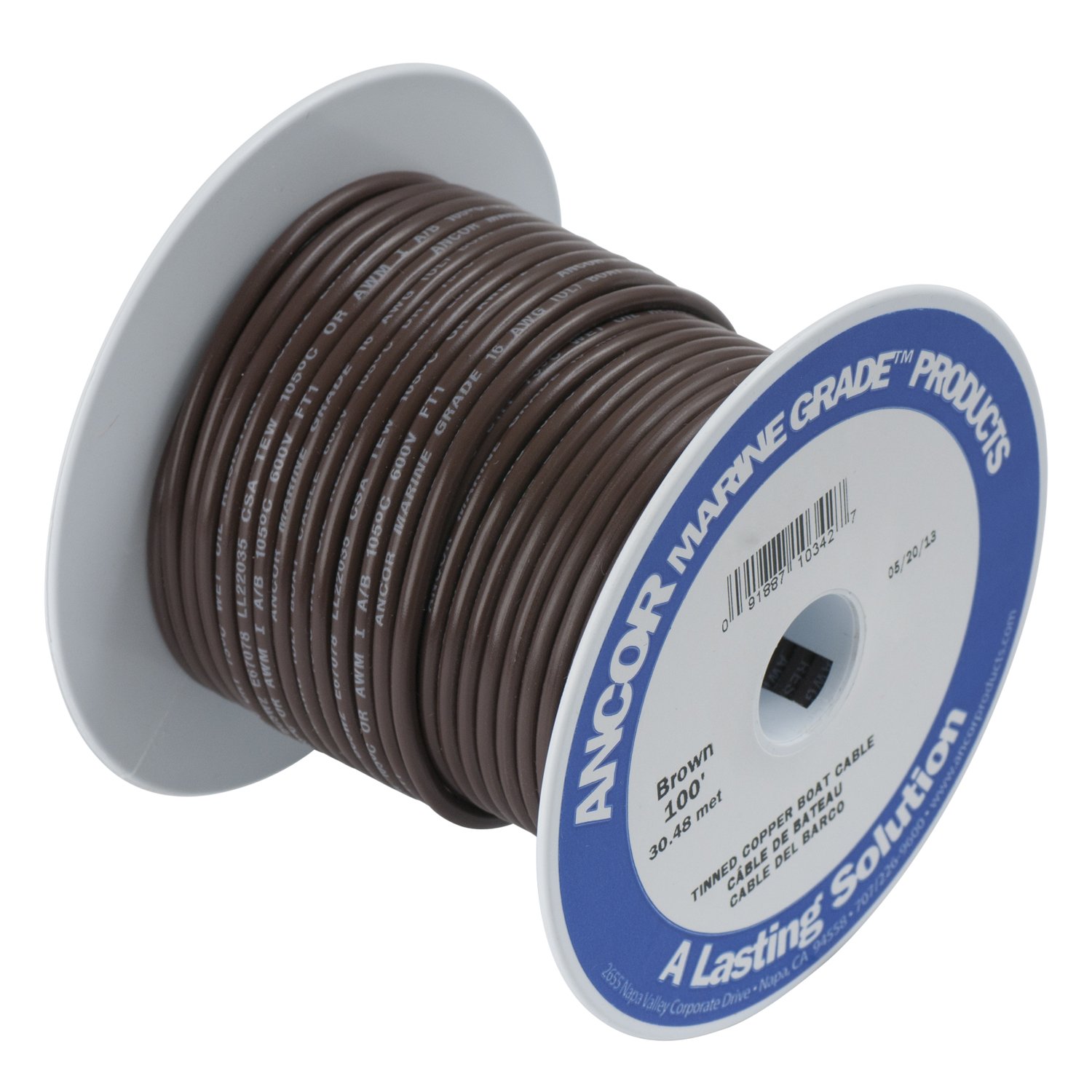 Ancor Marine Grade Primary Wire and Battery Cable - Durable Tinned Copper for Boats, RVs, and Marine Applications