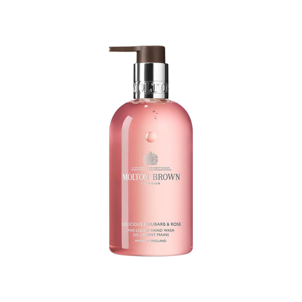 Premium Rhubarb & Rose Scented Liquid Hand Soap - Gentle Moisturizing for Dry Skin - Perfect for Bathroom, Kitchen & Guest Washrooms
