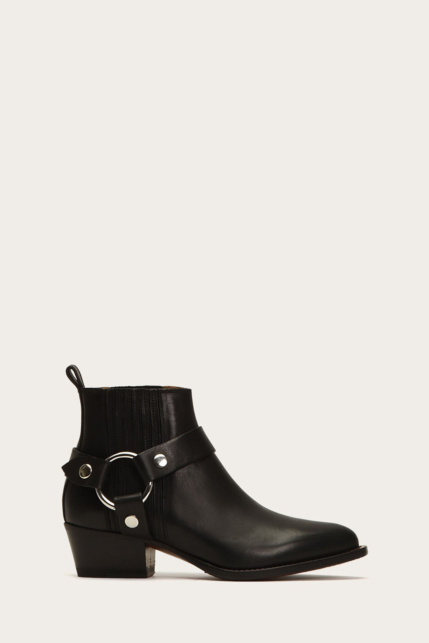 Vintage Modern Harness Chelsea Boots - Eco-Friendly Pre-Loved Leather Ankle Boots for Women | Perfect for Casual Outfits, Fall Fashion & Sustainable Wardrobe