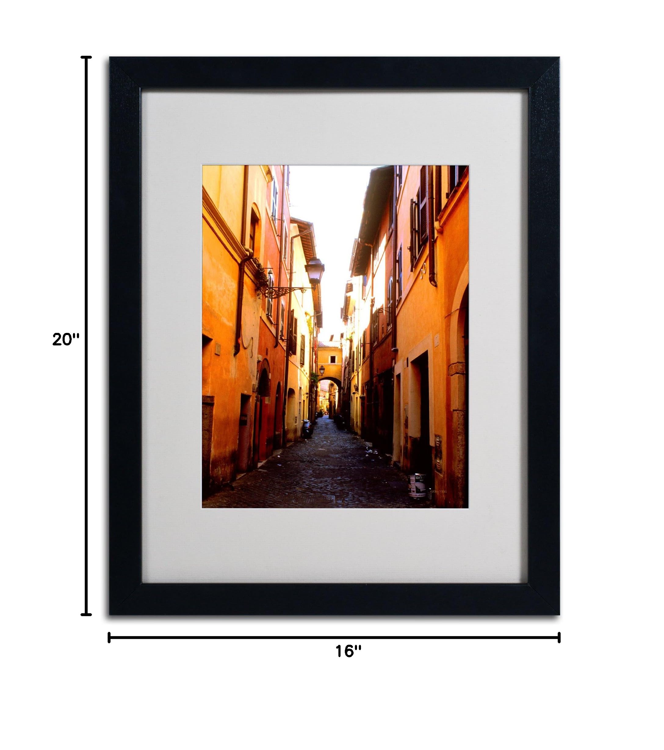 Kathy Yates Kyle Lego Man Matted Framed Art Print - 16x20 Inch Black Frame Wall Decor | Perfect for Home Office, Kids Room & Lego Lover Gifts