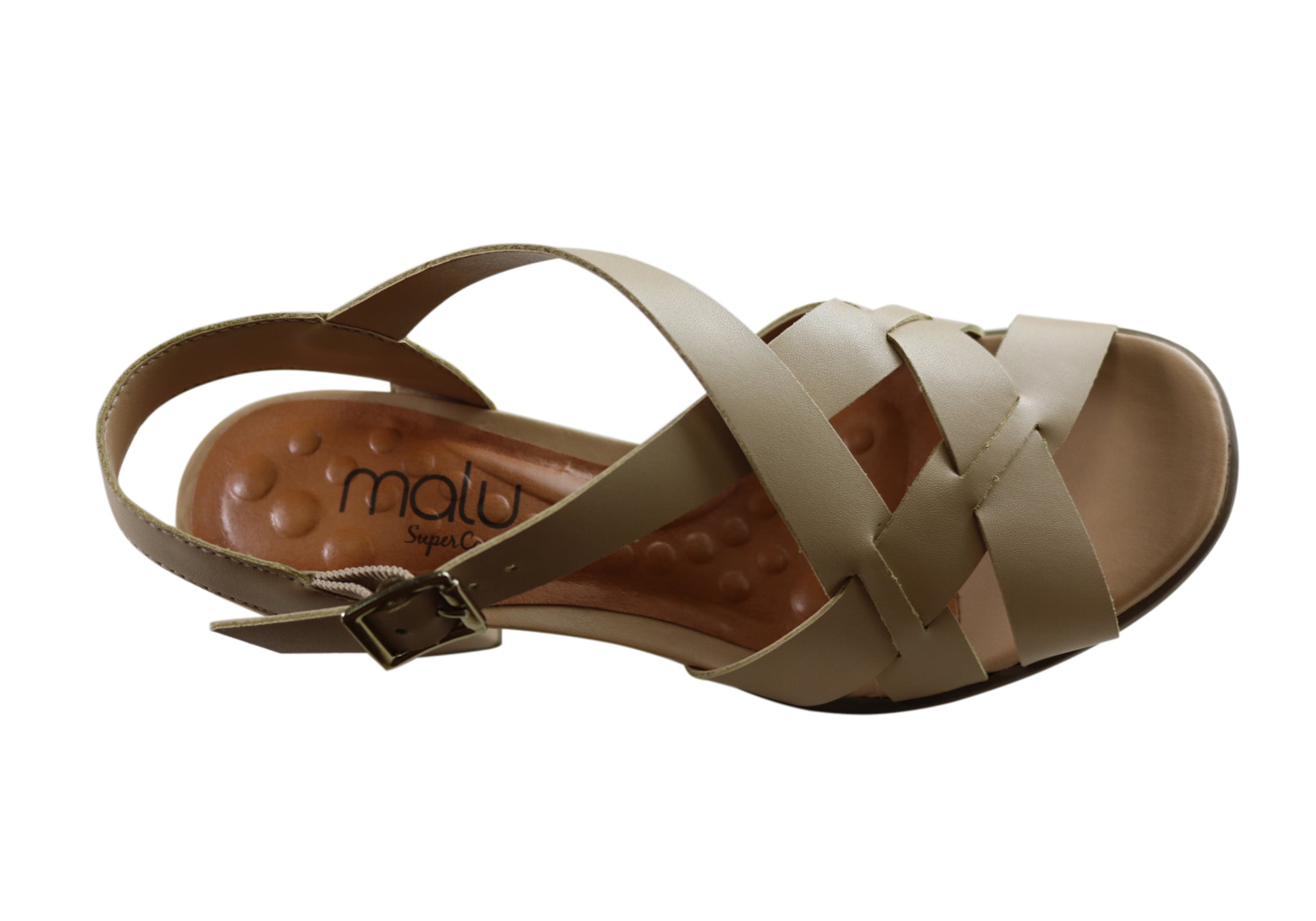 Malu Supercomfort Gianna Women's Comfort Sandals with Heels - Made in Brazil - Perfect for Summer, Beach, and Casual Outings
