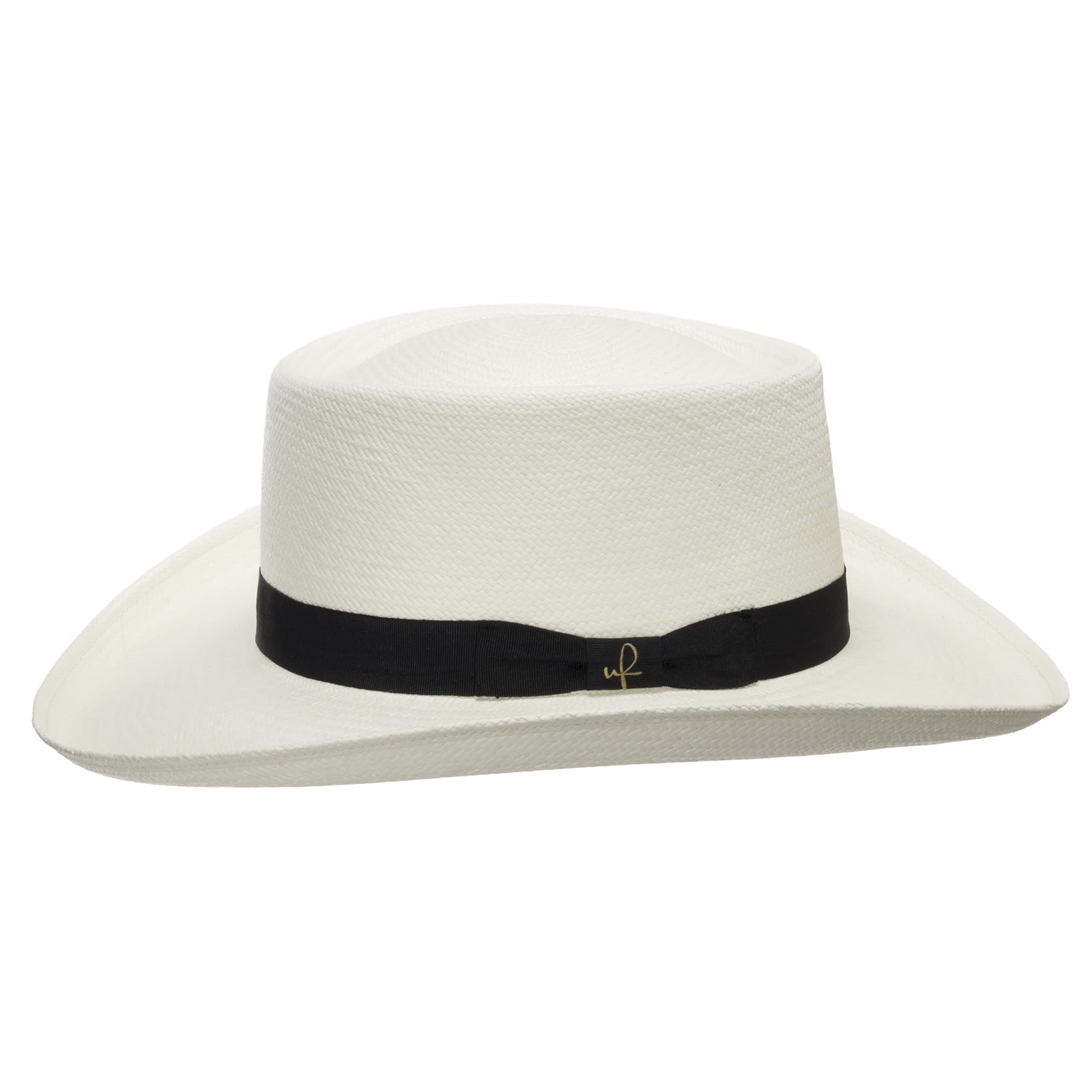 Gambler Woods Panama Straw Hat - Wide Brim Sun Hat for Beach, Golf, and Outdoor Activities - Lightweight & Breathable Summer Hat for Men & Women