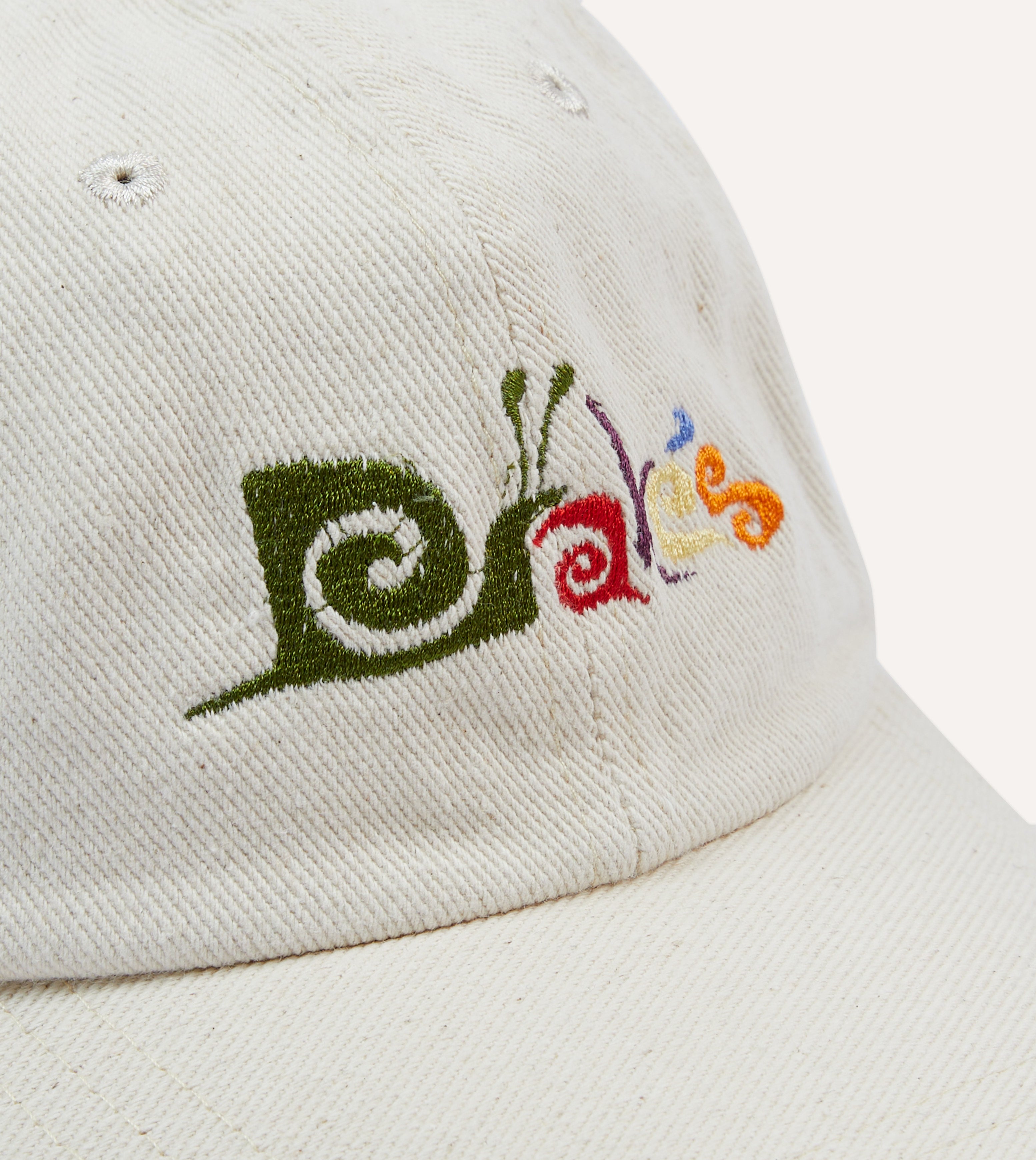 Premium Ecru Snail Cotton Twill Baseball Cap - Breathable & Stylish Unisex Hat for Outdoor Activities, Sports & Casual Wear