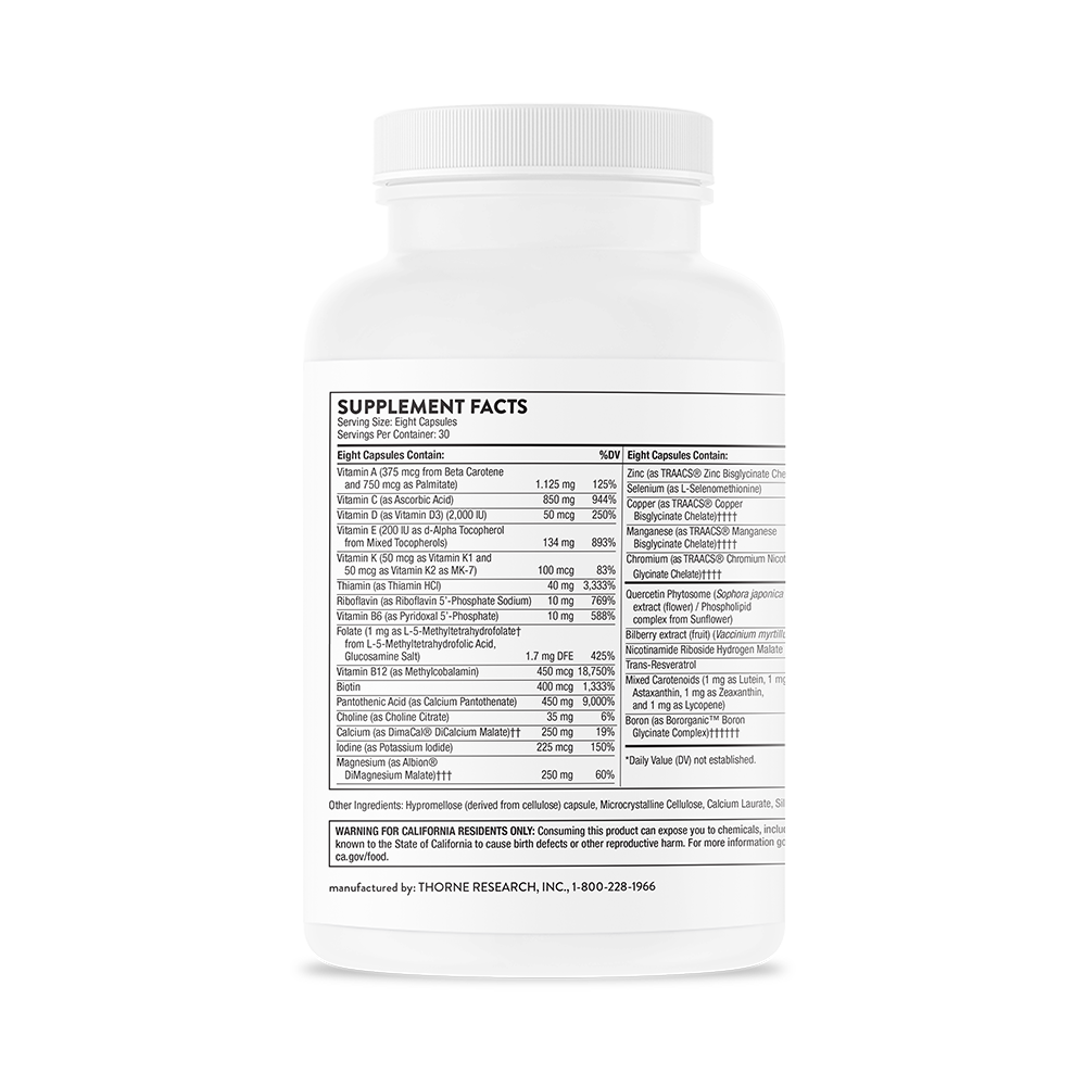 Thorne Advanced Nutrients (VMX) - Premium Multivitamin Supplement for Immune Support & Energy Boost - Ideal for Athletes, Fitness Enthusiasts & Active Lifestyles