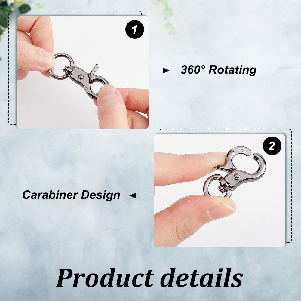 PandaHall 16Pcs Metal Lobster Claw Clasps 1.2