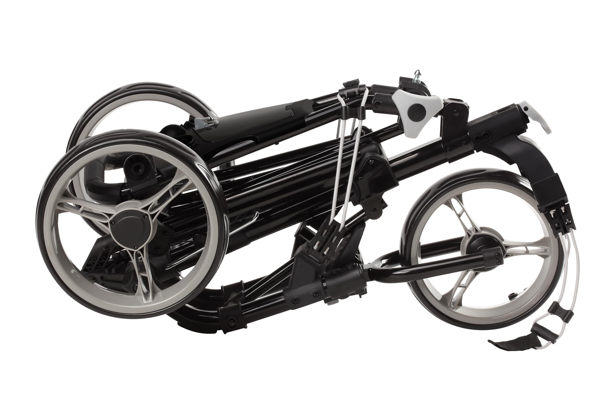 Premium 3-Wheel Golf Push Cart with Foot Brake - 1-Second Quick Fold, Adjustable Handle & Umbrella Holder | Lightweight Aircraft Aluminum Frame | Golf Accessories for Men & Women | Perfect for Golf Courses, Driving Ranges & Outdoor Practice