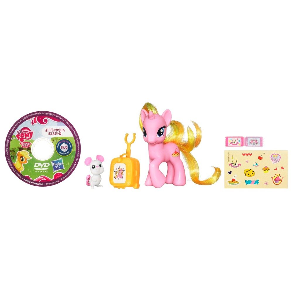My Little Pony Cherry Pie Figure with Suitcase & DVD - 2012 Collectible Toy for Kids | Perfect for Playtime, Birthday Gifts & Pony Collections