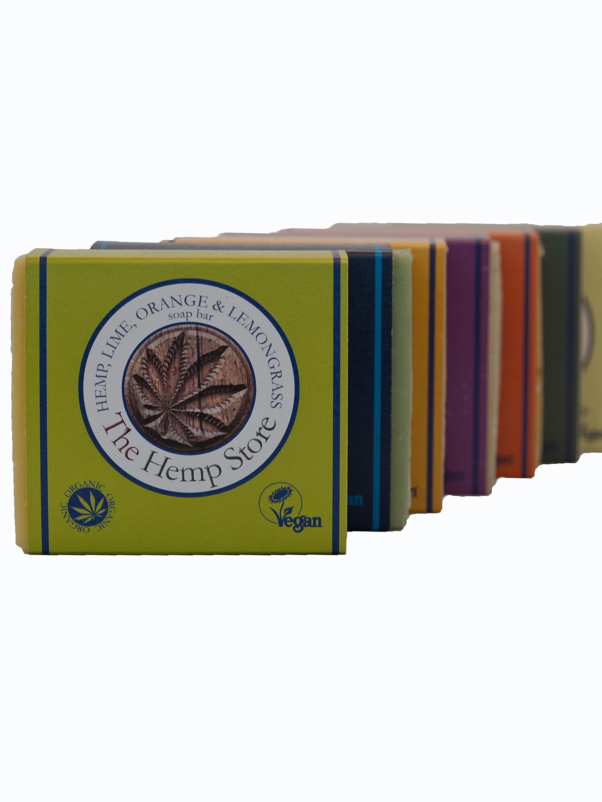 Organic Hemp Soap Bar with Orange & Patchouli Essential Oils - 100g Natural Vegan Soap for Sensitive Skin - Perfect for Daily Cleansing & Aromatherapy