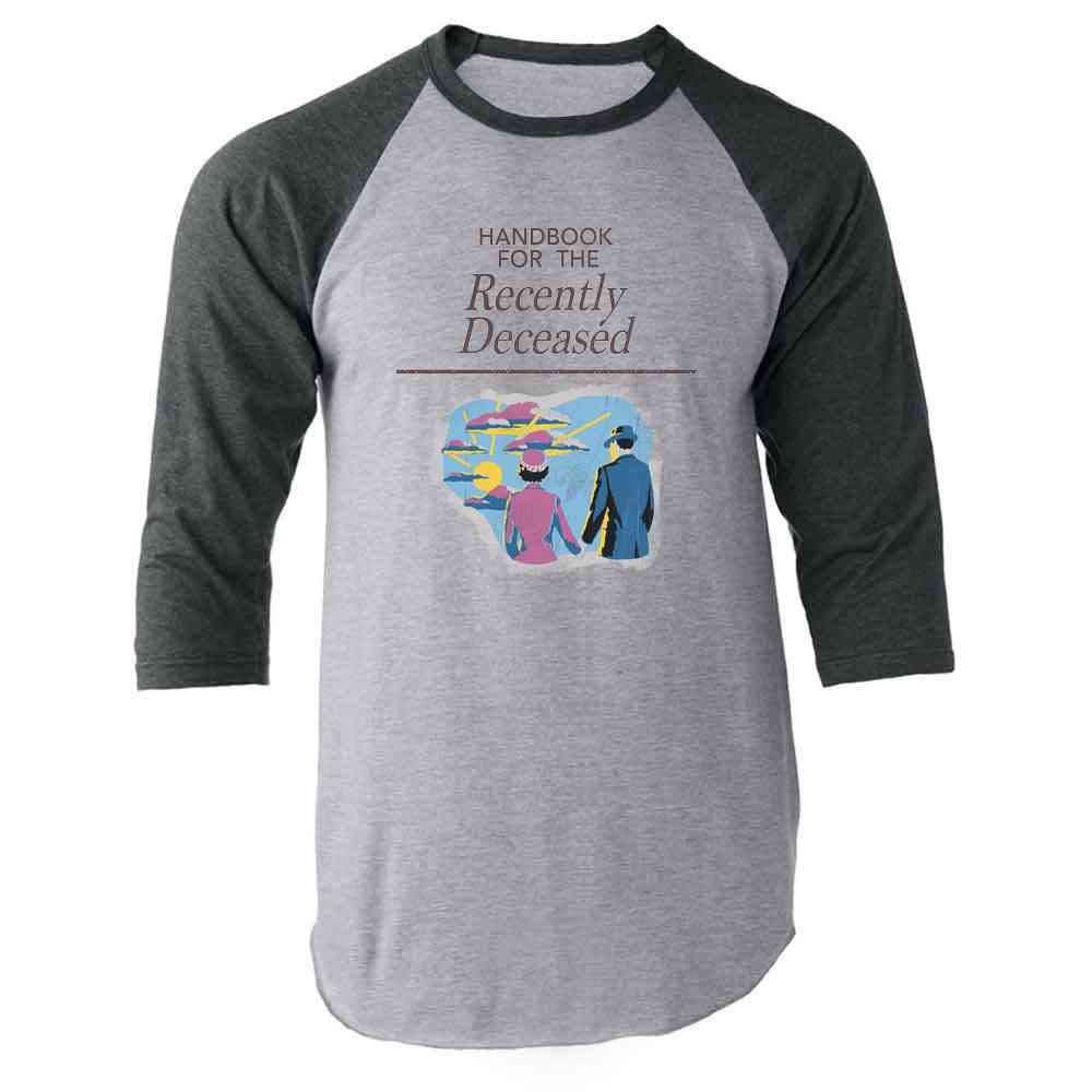 Goth Funny Graphic T-Shirt for Men - Pop Threads Handbook for The Recently Deceased | Perfect for Halloween, Goth Parties & Alternative Fashion
