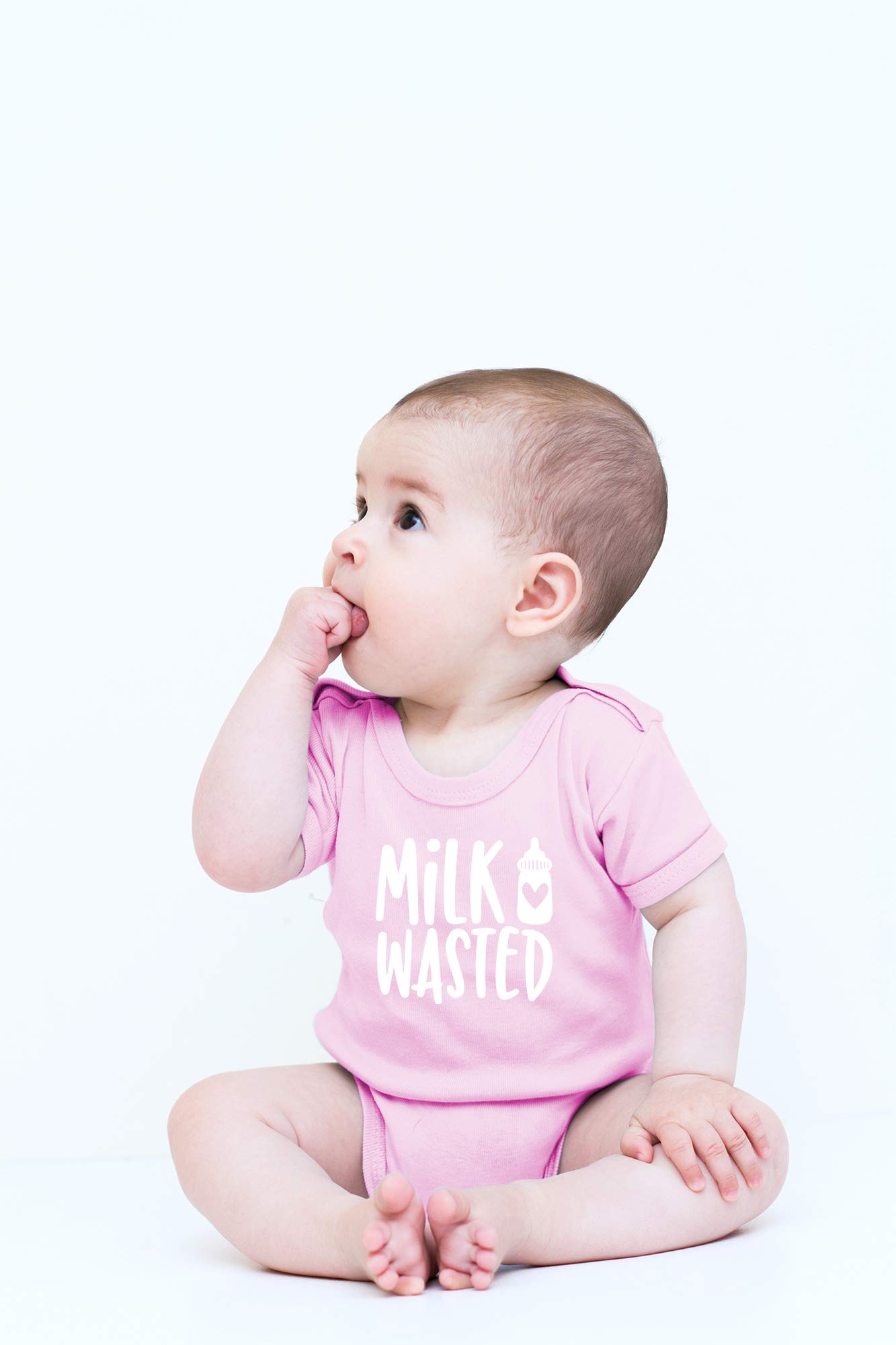 Funny Newborn Bodysuit Outfits for Boys & Girls | CBTwear Milk Wasted Baby Clothes | Perfect for Photo Shoots, Birthday Gifts & Everyday Wear
