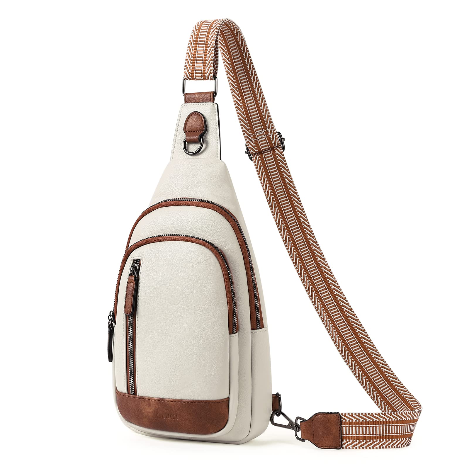 CLUCI Women's Leather Crossbody Bag - Stylish Sling Backpack for Travel, Work & Everyday Use | Durable & Fashionable Shoulder Purse