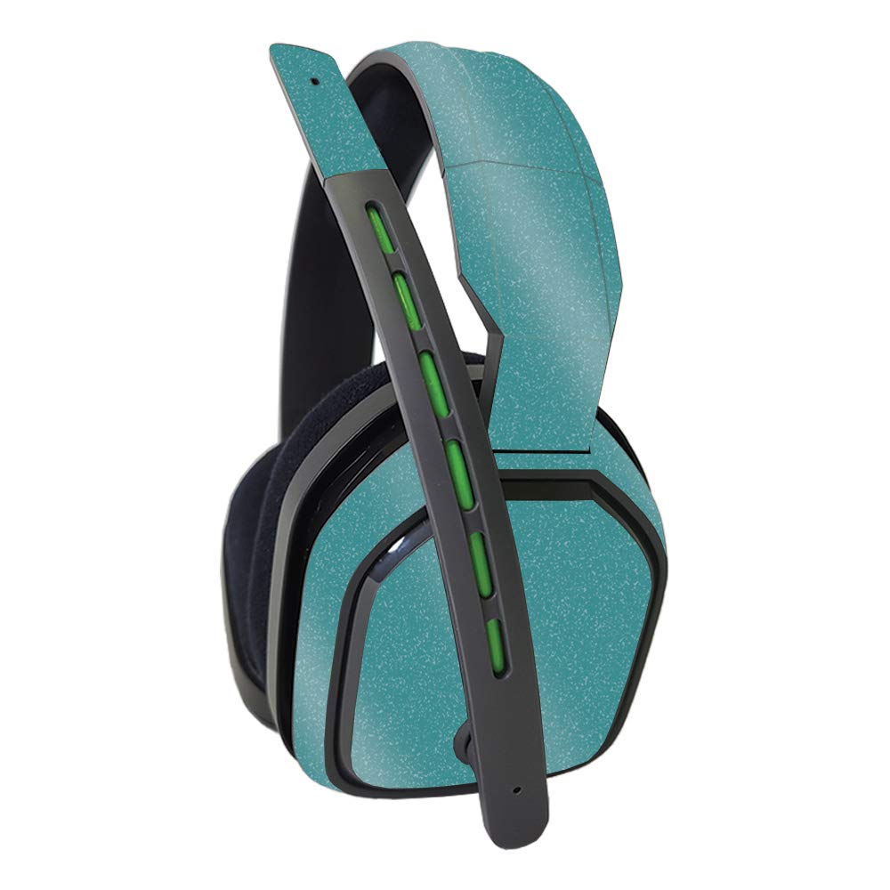 MightySkins Glossy Glitter Skin for Astro A10 Headset - Solid Teal | Protective & Durable High-Gloss Finish | Easy to Apply & Remove | Made in USA | Perfect for Gaming, Streaming & Customizing Your Headset