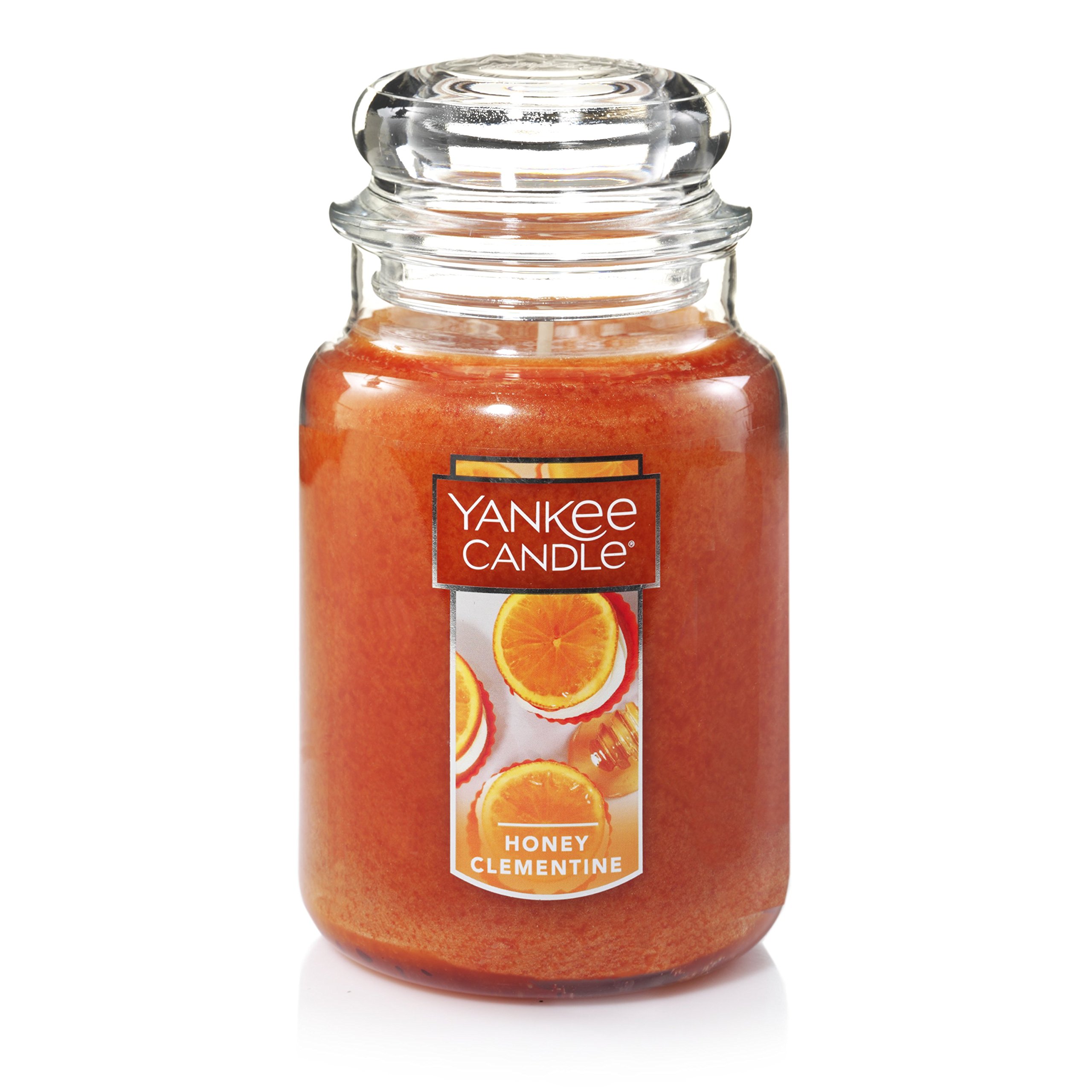 Yankee Candle Honey Clementine Scented Large Jar Candle - 22oz Single Wick with 110+ Hours Burn Time | Home Fragrance for Living Room, Bedroom & Relaxation