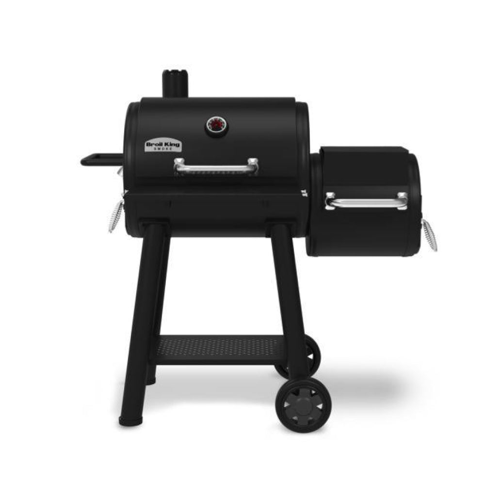 Broil King Regal Charcoal Offset 400 Smoker Grill - 955050 | Heavy-Duty Steel Construction | Perfect for Backyard BBQs, Tailgating & Outdoor Cooking