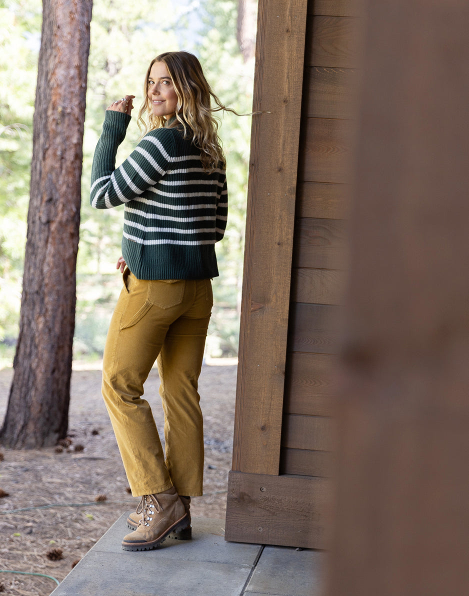 Cayden Crew Sweater - Striped Knit Pullover for Men & Women | Cozy Casual Wear for Fall & Winter | Perfect for Office, Travel & Outdoor Activities