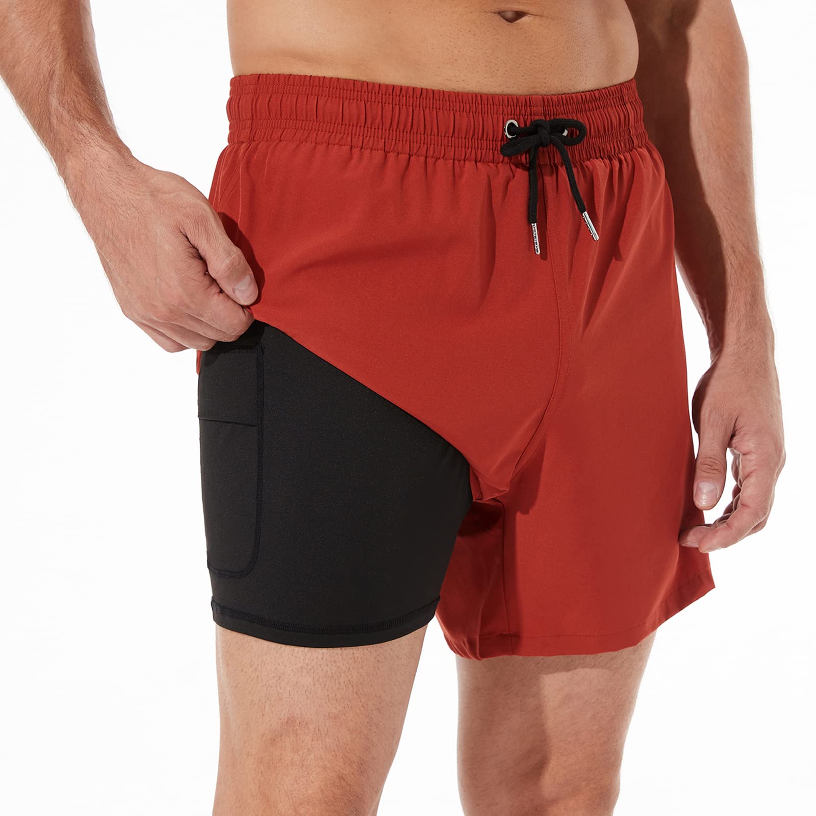 BRISIRA Men's Quick Dry Swim Trunks 5