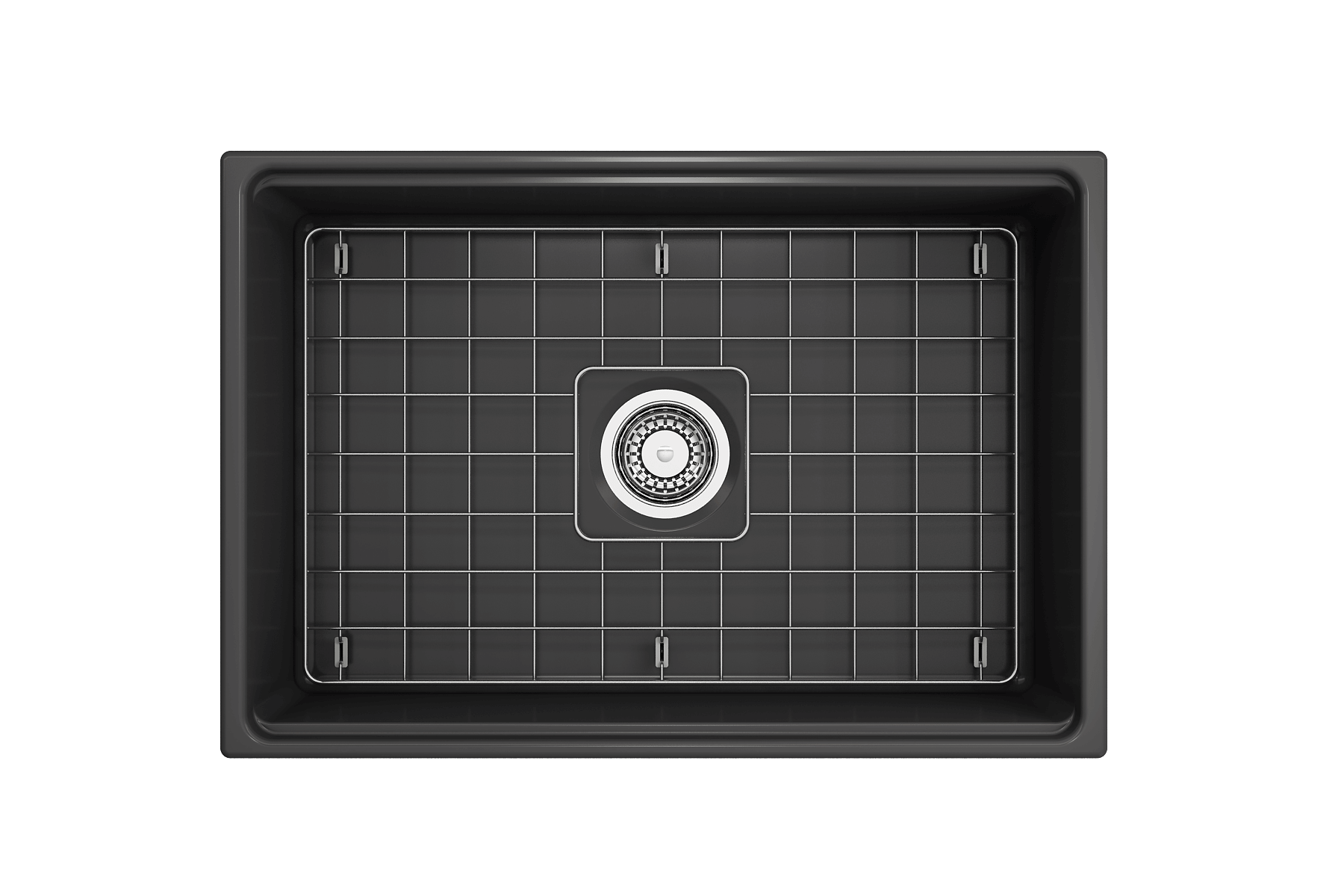 BOCCHI CONTEMPO 27 Single Bowl Kitchen Sink w/ Integrated Workstation & Accessories