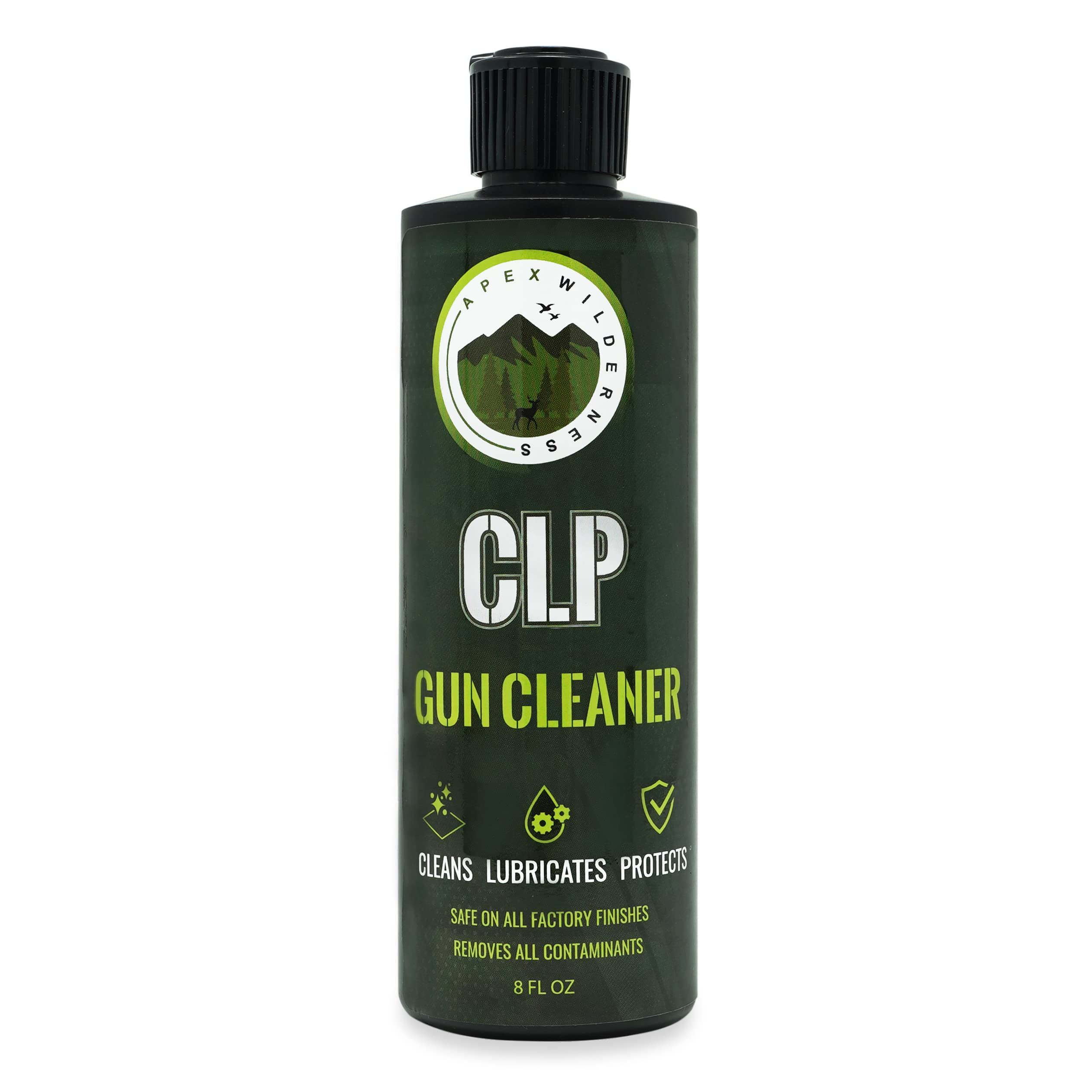 CLP Gun Cleaner 8oz - All-in-One Bore Cleaner, Lubricant & Rust Protector | Gun Oil Solvent for Firearm Maintenance | Perfect for Hunting, Range Shooting & Long-Term Gun Storage