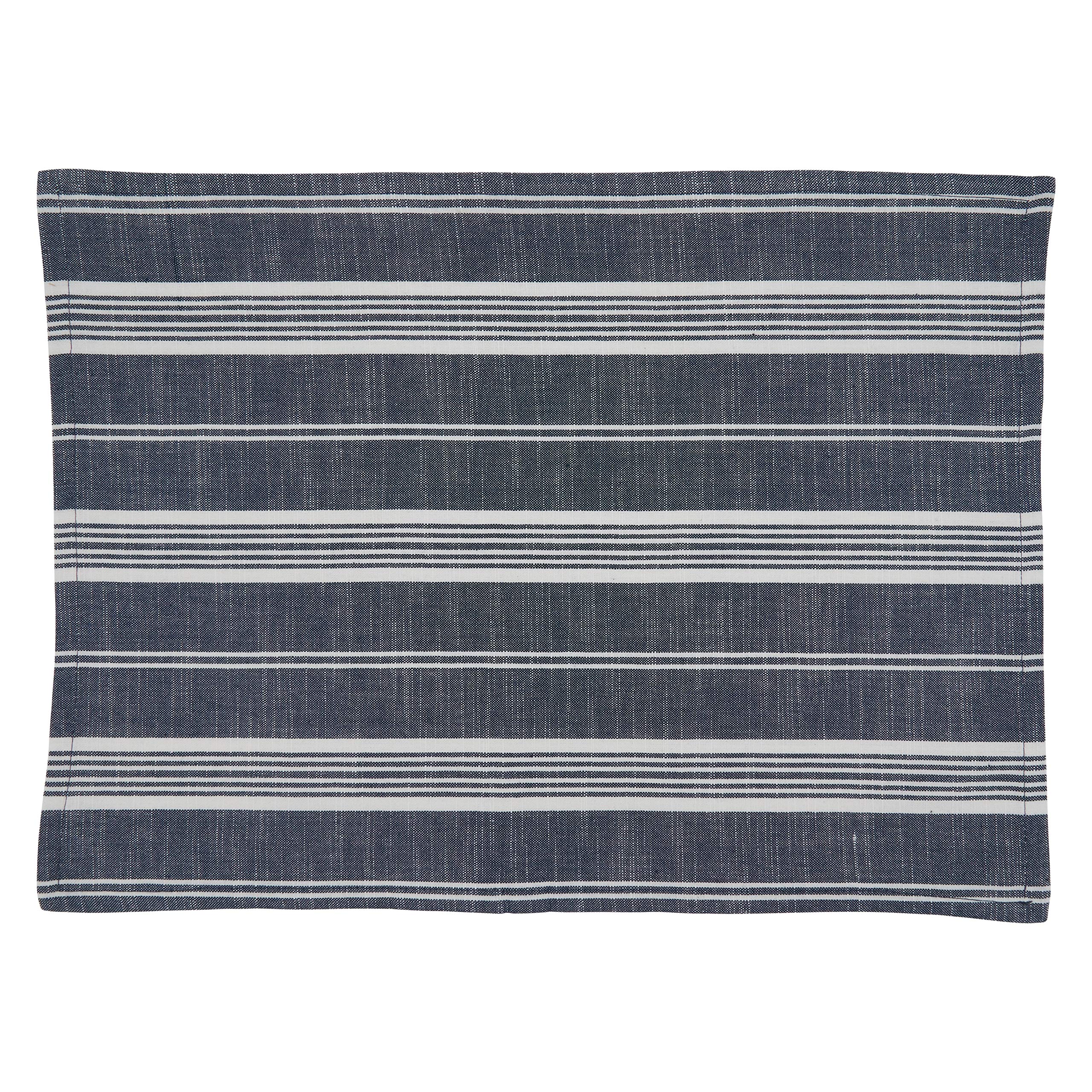 Premium Striped Cotton Placemats Set of 4 - Washable Table Mats for Dining, Kitchen, and Party Decor - Elegant Table Setting Accessories for Home & Restaurant Use