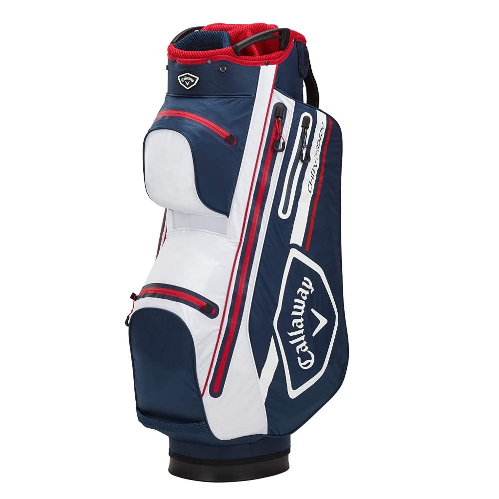 Callaway Golf Chev Dry Cart Bag 2021 - Water-Resistant Golf Bag with 14-Way Divider | Perfect for Golf Courses & Tournaments