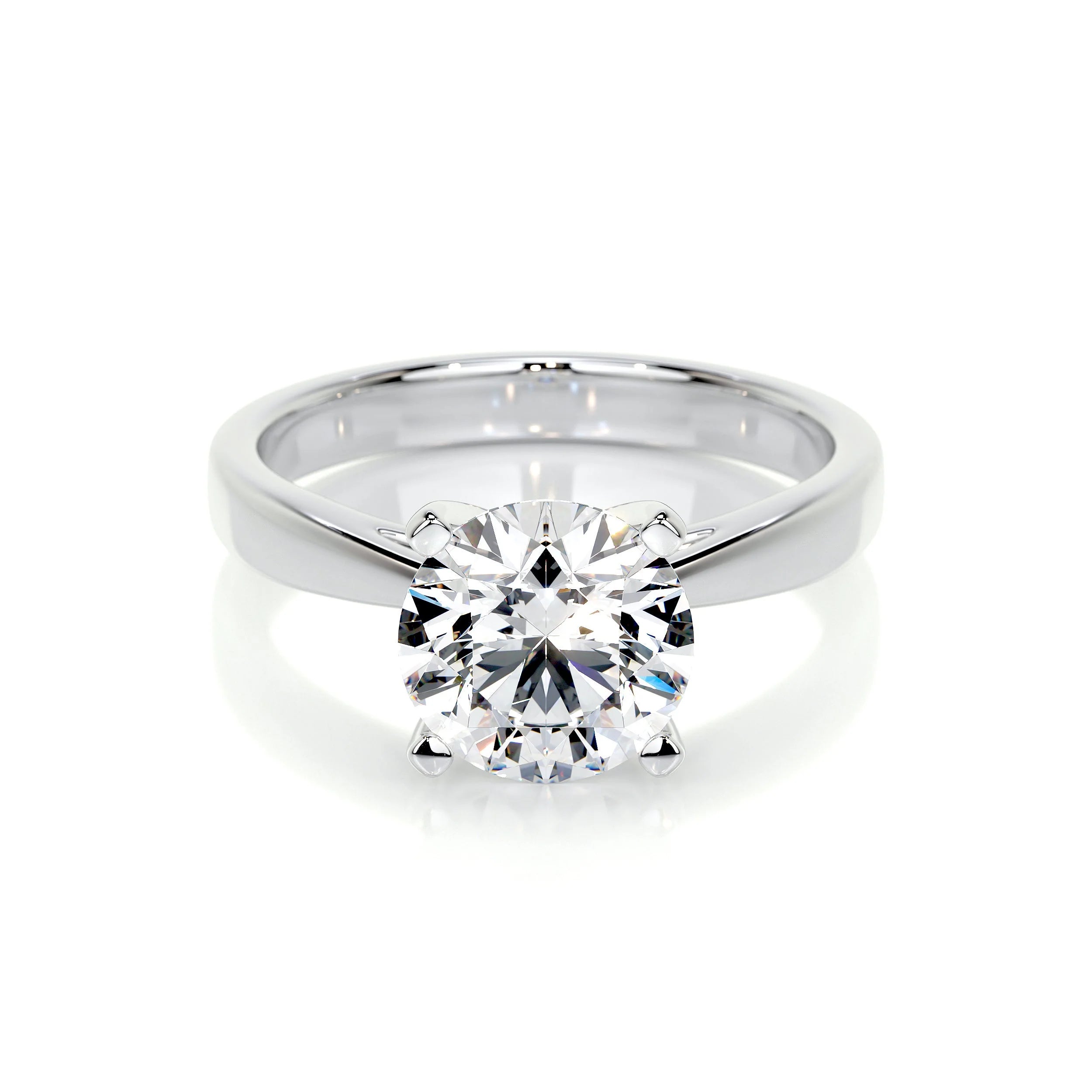 14K White Gold Lab Grown Diamond Ring for Women - Elegant Solitaire Engagement Wedding Band - Perfect for Proposals, Anniversaries & Special Occasions