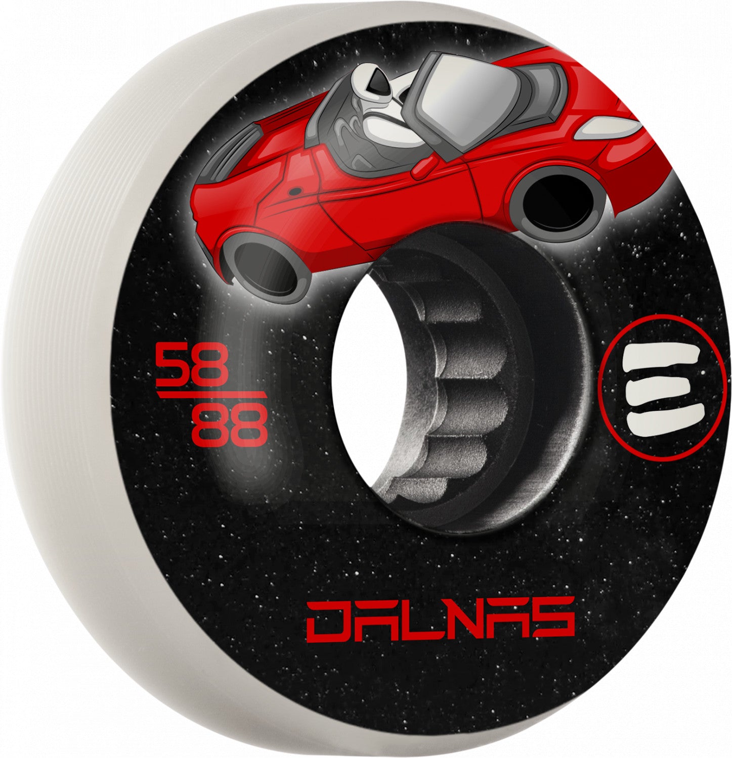 Premium Eulogy Jeff Dalnas Inline Skate Wheels - High-Performance 80mm 85A for Speed Skating & Aggressive Inline - Perfect for Outdoor Rinks, Skate Parks & Fitness Training