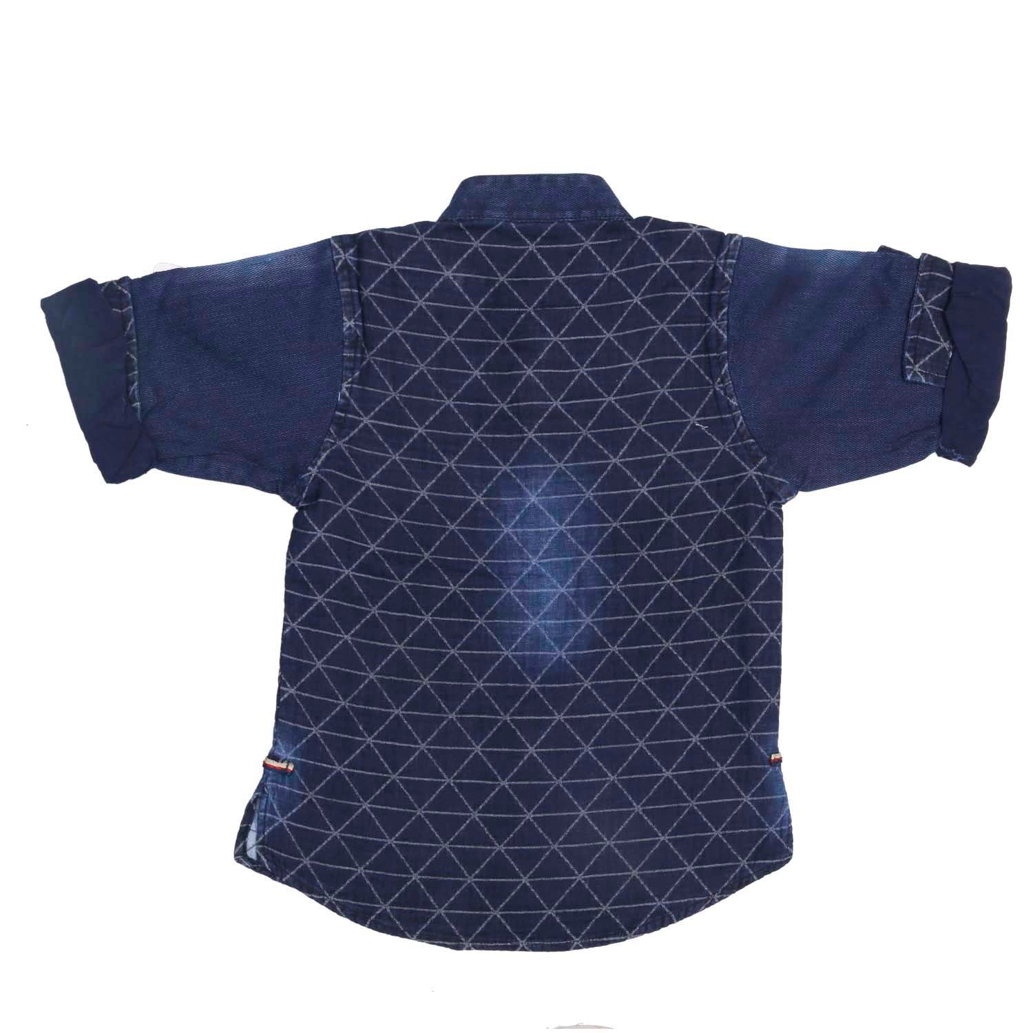 Stylish Denim Print Kurta for Men by Bad Boys - Perfect for Casual Wear, Festivals & Ethnic Outfits
