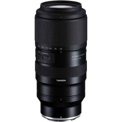 Tamron 50-400mm f/4.5-6.3 Di III VC VXD Lens for Sony E Mount - Full Frame Telephoto Zoom Lens for Wildlife, Sports & Travel Photography
