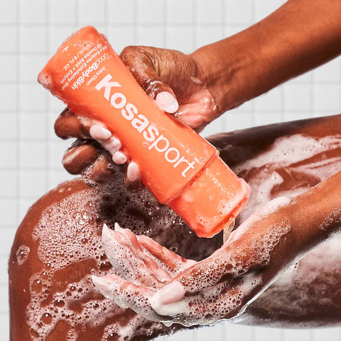 Kosas Good Body Skin AHA+ Enzyme Exfoliating Body Wash - Gentle Cleansing & Smoothing Shower Gel for Dry, Rough Skin - Perfect for Daily Use & Spa-Like Skincare Routine