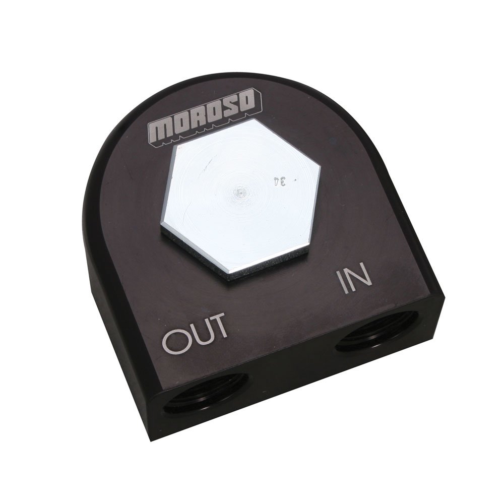 Moroso 23682 90 Degree Remote Oil Filter Adapter 3/4