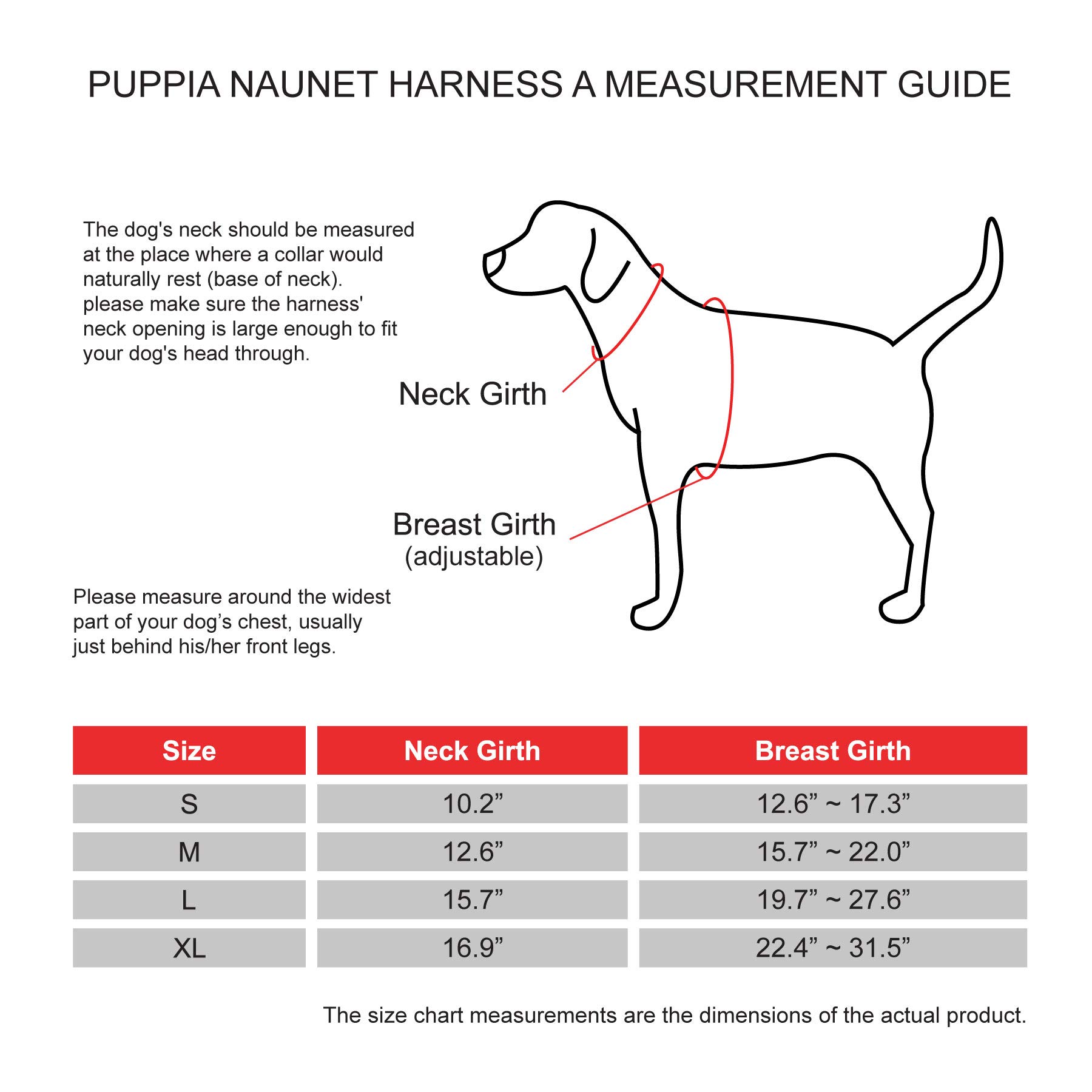 Puppia Naunet Harness - Pink Large Dog Harness for Small to Medium Breeds | Comfortable & Adjustable Pet Walking Gear for Daily Walks, Hiking & Outdoor Adventures
