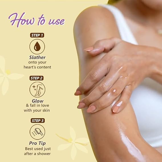 Vanilla Vibes Body Oil - 100ml Moisturizing & Hydrating Skin Care for Dry Skin - Perfect for Massage, Aromatherapy & Relaxation at Home or Spa