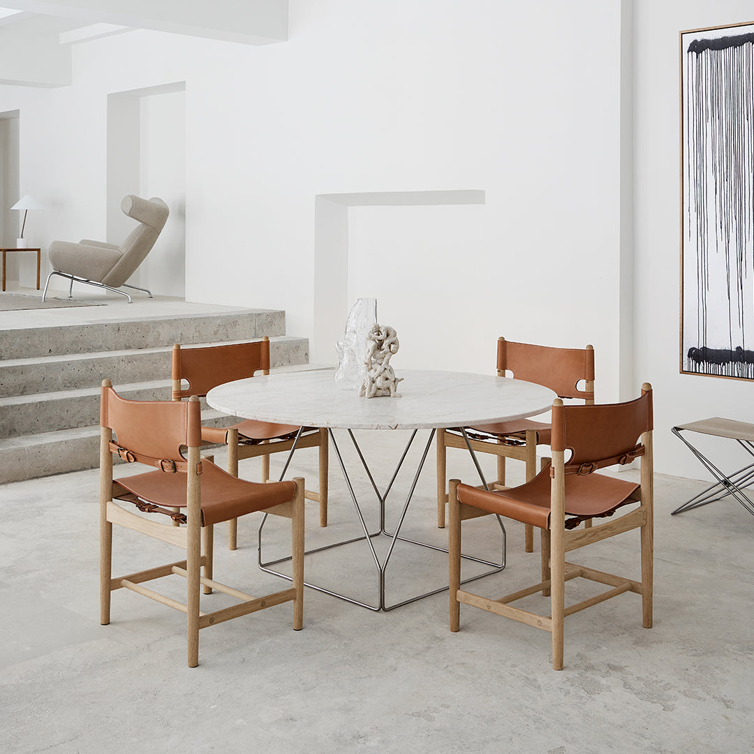 Premium JG Round Dining Table - Modern & Stylish for Kitchen, Dining Room, or Outdoor Patio Use