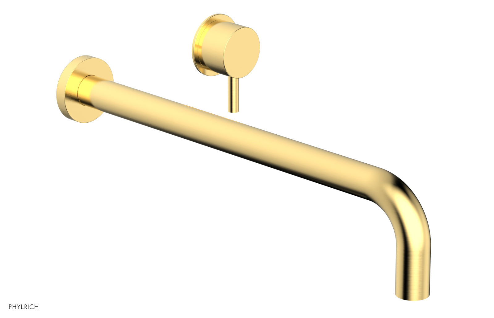 Basic II 14 Single Handle Wall Mount Lavatory Faucet Set with Lever Handle - 230 15 14 - Perfect for Bathroom Sink, Powder Room, and Guest Bath Installation