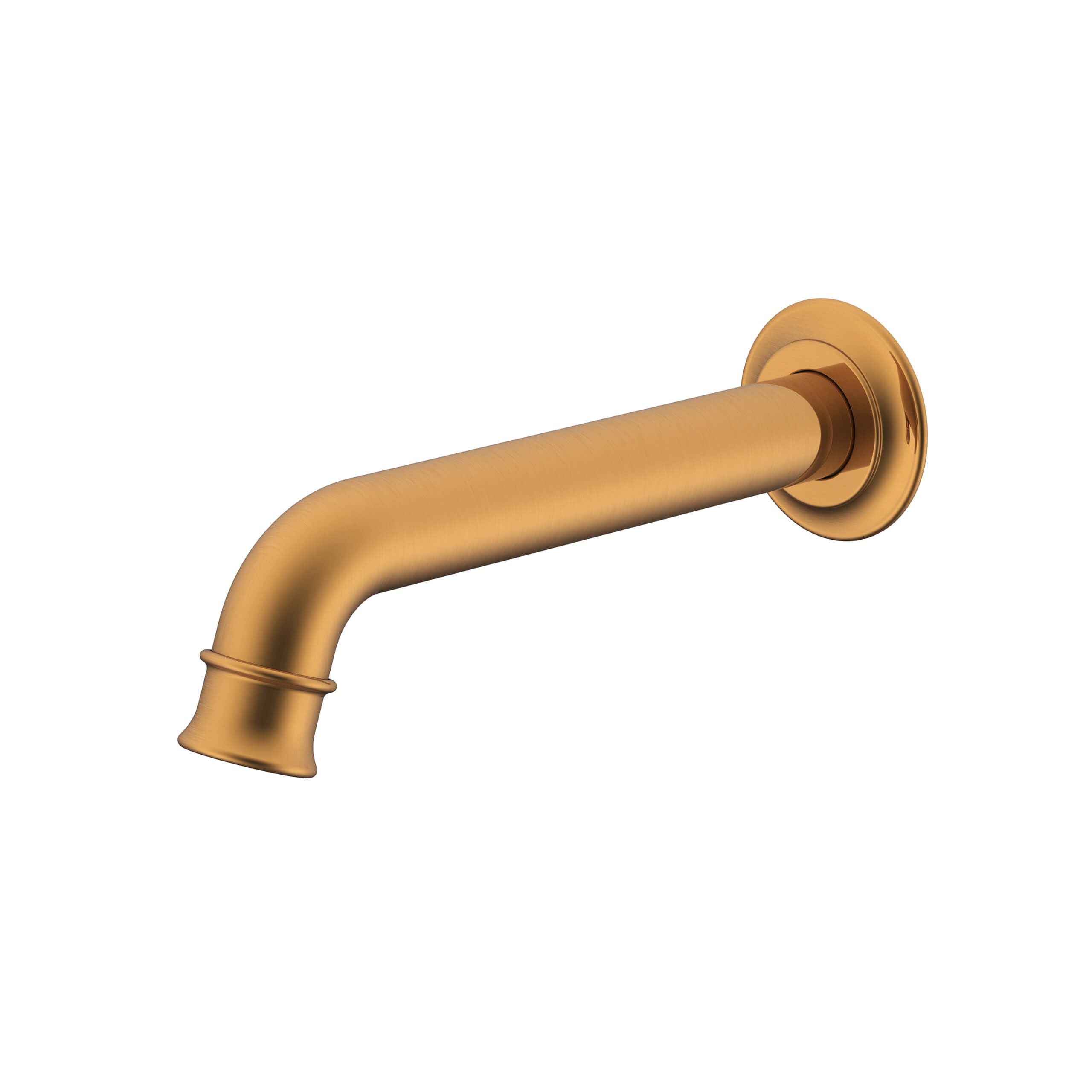 Eternal Wall Spout Faucet - Brushed Brass Finish for Bathroom & Kitchen Sink | Modern Water Dispenser for Home & Commercial Use | ADA Compliant Design
