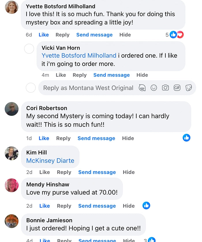 Montana West Mystery Box - Premium Fashion Handbags & Accessories for Women | Perfect for Gifts, Parties & Surprise Unboxing