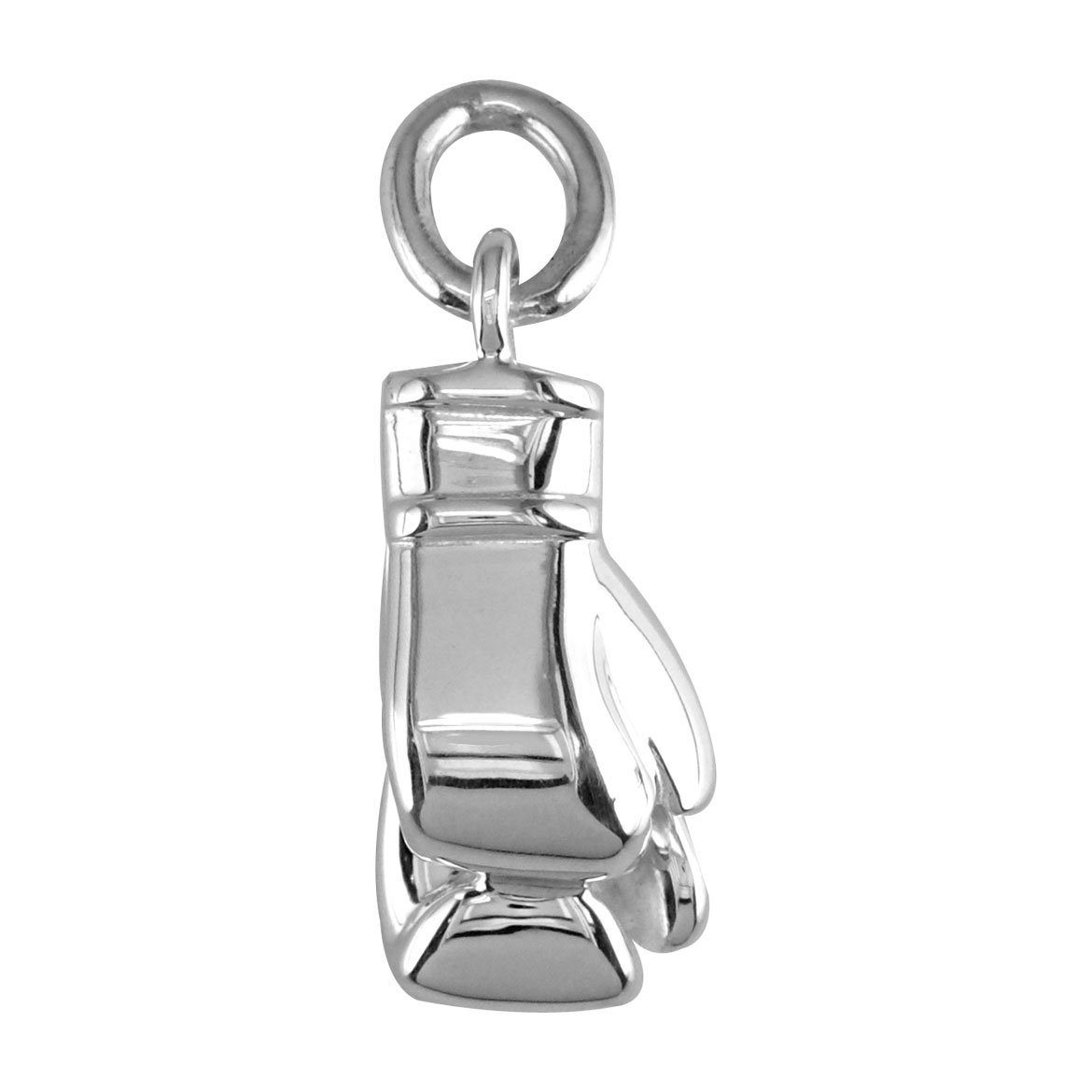 Sterling Silver Solid Boxing Gloves Charm - Durable & Stylish Boxing Jewelry for Fighters & Fans - Perfect for Boxing Gifts, Training Motivation & Sports Fashion Accessories