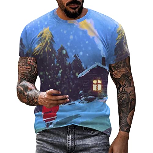 G07 Mens Christmas Shirt Snowflakes D