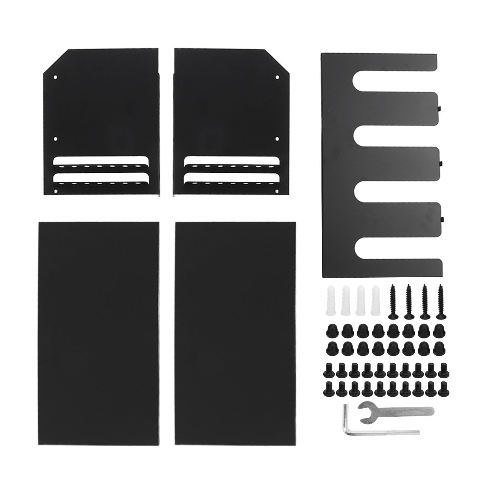 Power Tool Organizer Wall Mount - Heavy Duty Black Tool Storage System for Garage & Workshop | Space-Saving Workshop Organization for Drills, Saws & Power Tools